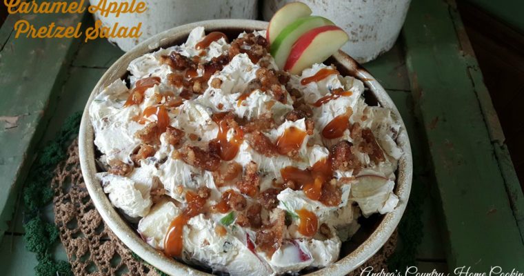 CARAMEL APPLE PRETZEL SALAD