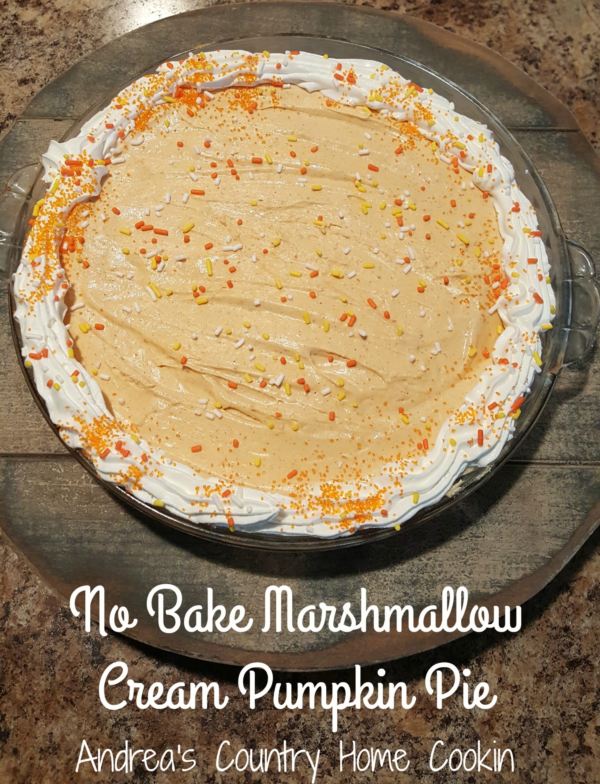 No Bake Marshmallow Cream Pie