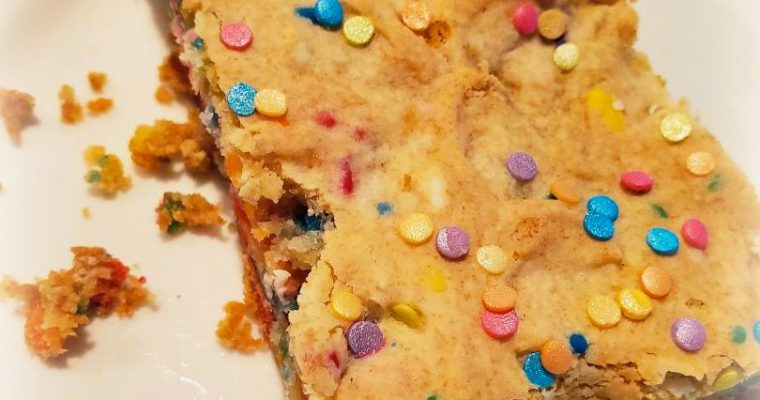 Cake Batter Dream Bars