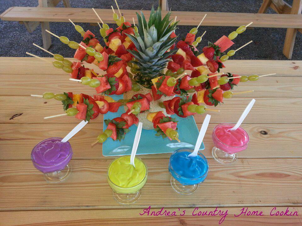 Fruit Platter with Fruit Dip