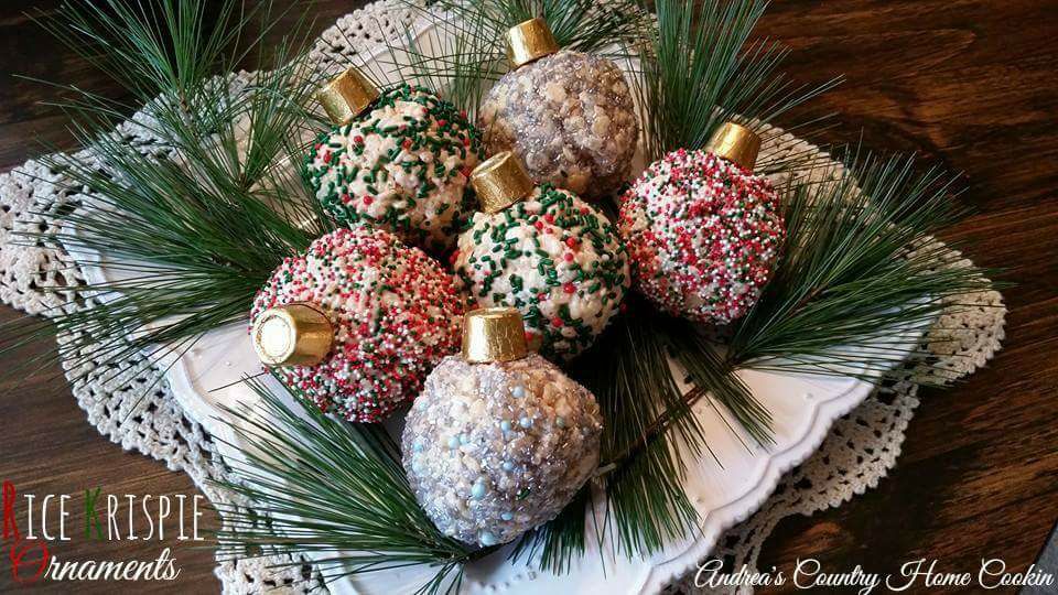 Rice Krispie Ornaments