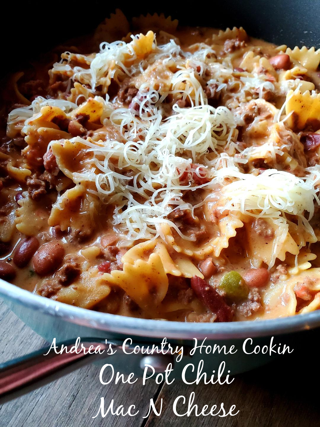 One Pot Chili Mac N Cheese