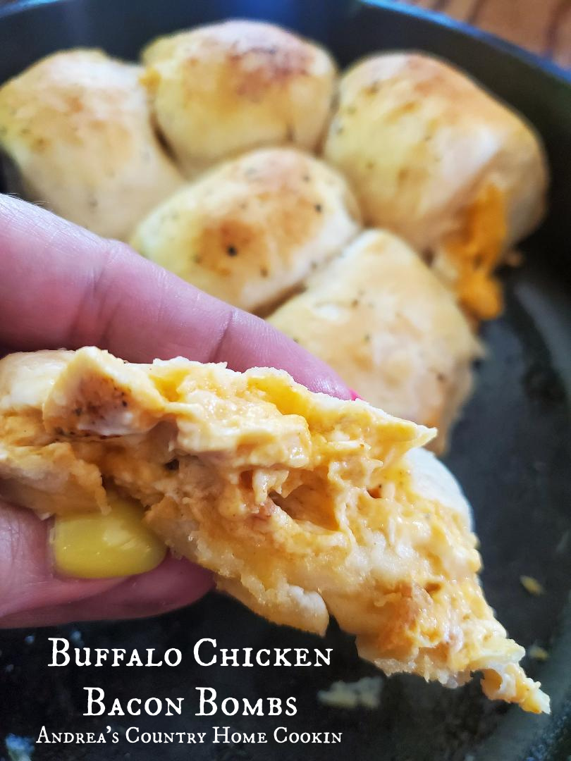 Buffalo Chicken Bacon Bombs